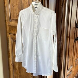 THEORY Macina White Button Down Shirt P